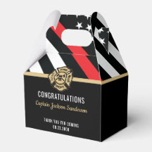 Gratulerar för Firefighter Pension Red Line Flagga