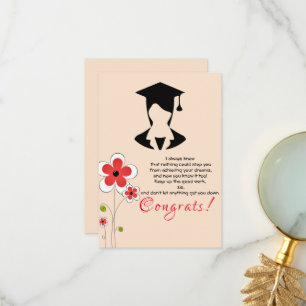 Gratulerar för studenten tack kort