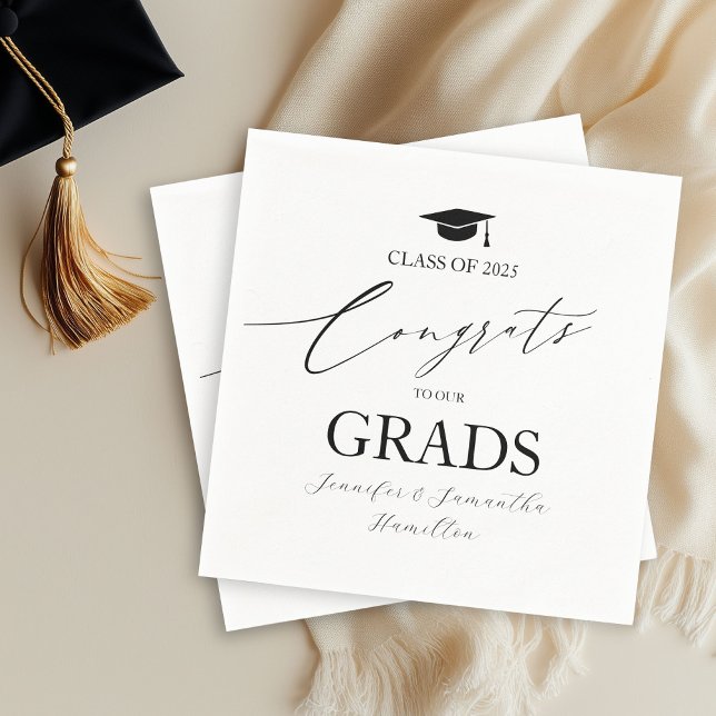 Gratulerar för våra Twillingar för bete Pappersservett (Skapare uppladdad)