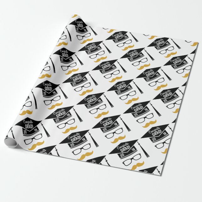 gratulerar grad 2018 presentpapper (Utrullad)