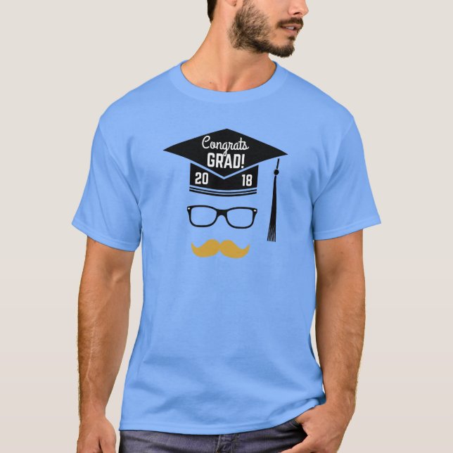 gratulerar grad 2018 t shirt (Framsida)
