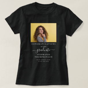 Gratulerar Grad 2025 Photo Family Studenten White T Shirt