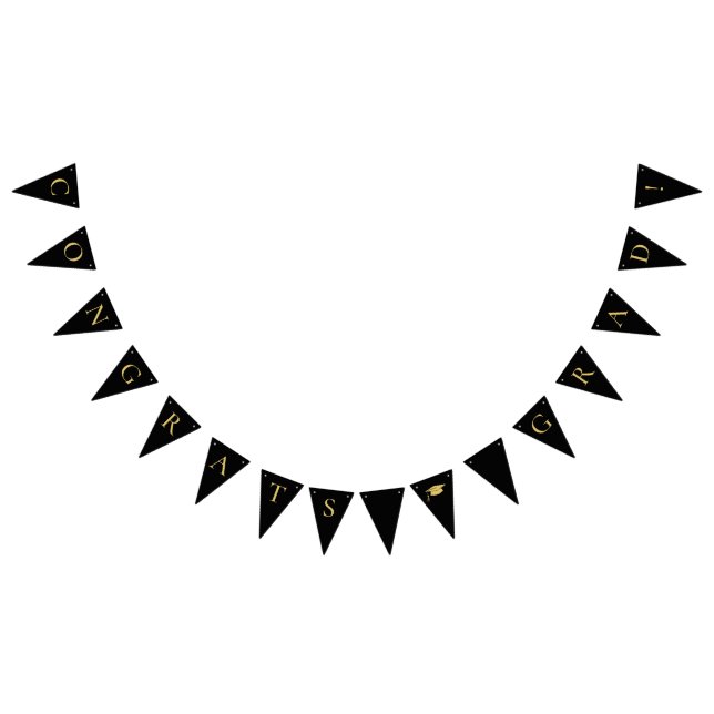 Gratulerar Grad Black Vimplar (Alla)