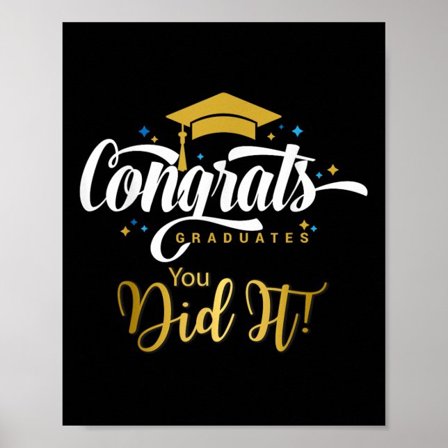 Gratulerar Grad, Cl of 2025 - Grattiss 2025 B Poster (Framsidan)