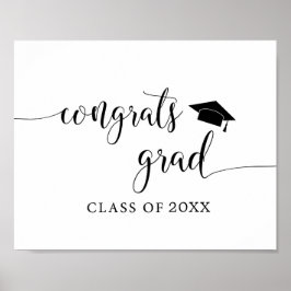 Gratulerar Grad | Dekoration för Studentfest Poster