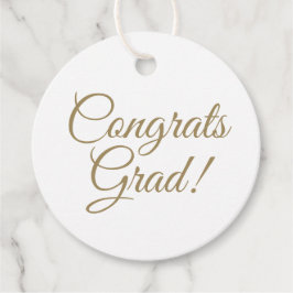 Gratulerar grad guld, skript elegant studenten gåvor etiketter