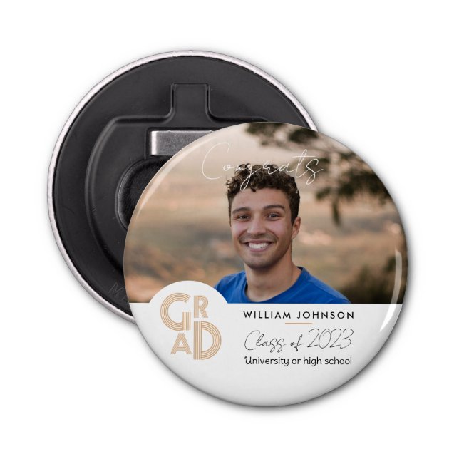 Gratulerar Grad-klass 2023 Flasköppnare (Framsidan)