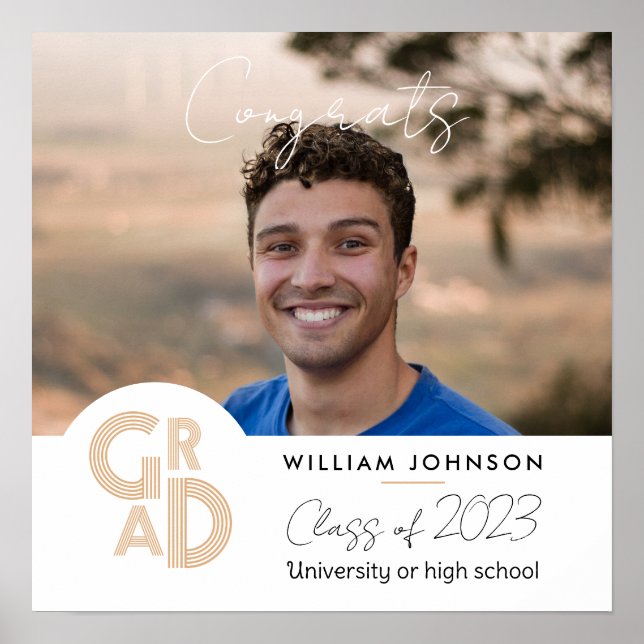 Gratulerar Grad-klass 2023 Poster (Framsidan)