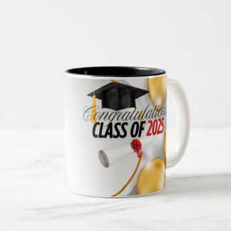 Gratulerar Grad-klass för 2025 Kaffe Mugg