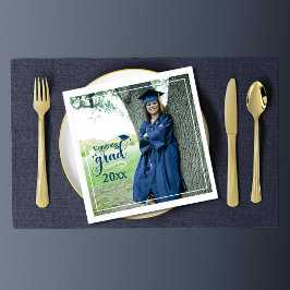 Gratulerar Grad Photo Studenten Napkins Pappersservett