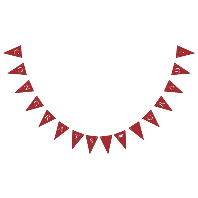 Gratulerar Grad Red Vimplar (Alla)