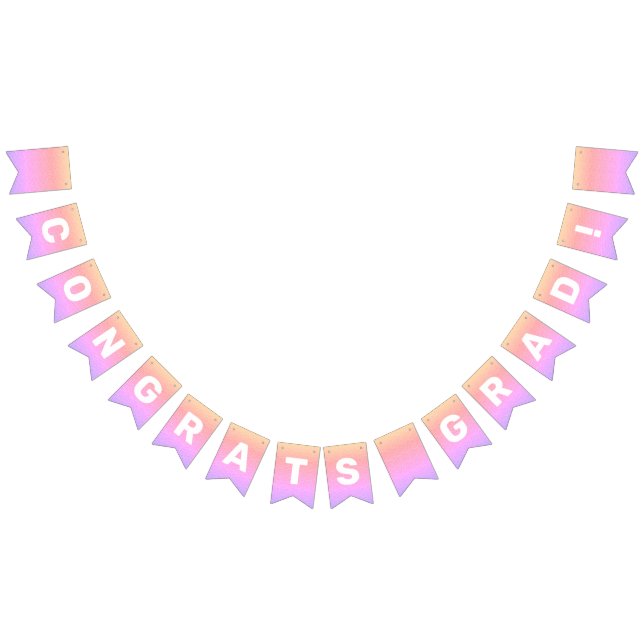 Gratulerar Grad Studentfest Banner Rainbow Vimplar (Alla)
