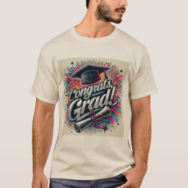 Gratulerar Grad T-Shirt | Studenten Firande