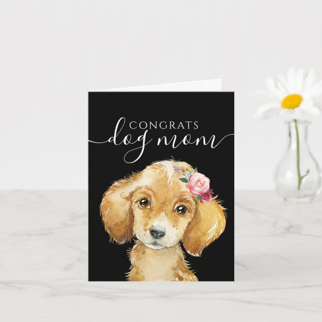 Gratulerar Hundmamma Kort (Liten växt)