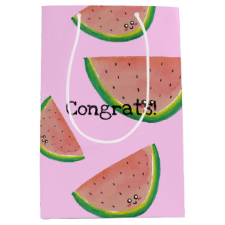 Gratulerar! Kawaii Watercolor Watermelon