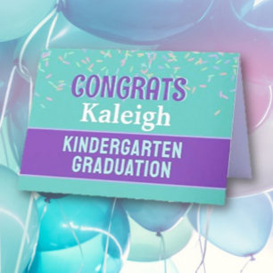 Gratulerar! Kindergarten studenten kort! Kort