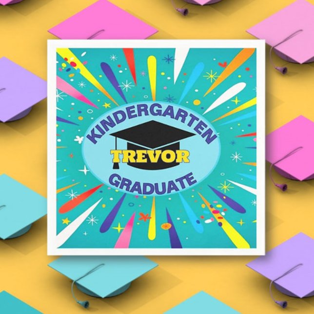Gratulerar! Kindergarten Studentfest Pappersservett (Skapare uppladdad)