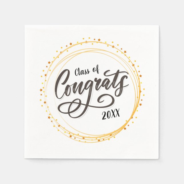 Gratulerar klass av blöjor pappersservett (Framsidan)