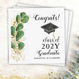 Gratulerar klass för Studenten i Blommigten Studen Pappersservett