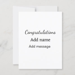 Gratulerar Lägg till namn meddelande enkelt examen Vykort