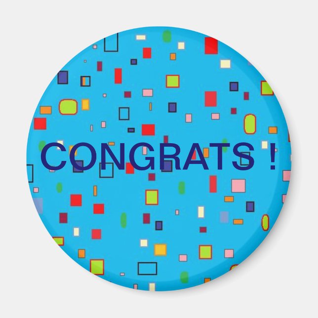 "Gratulerar!" Magnet (Framsidan)