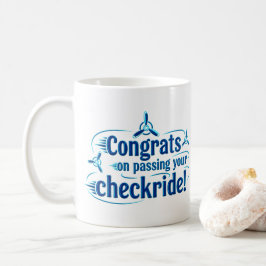 Gratulerar när du kör din checkbil! kaffe mugg! kaffemugg