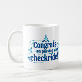 Gratulerar när du kör din checkbil! kaffe mugg! kaffemugg