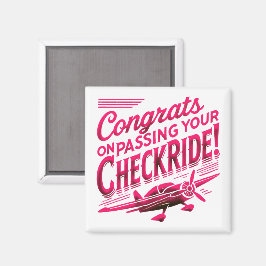 Gratulerar när du kör kontrollen! magnet