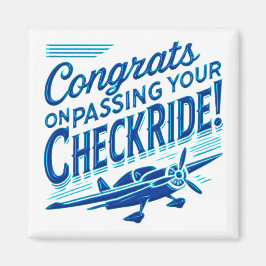 Gratulerar när du kör kontrollen! magnet