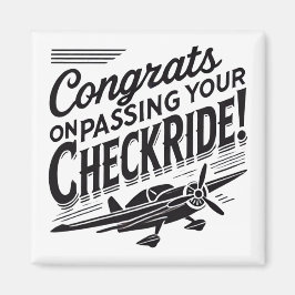 Gratulerar när du kör kontrollen! magnet