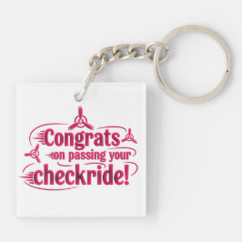 Gratulerar när du kör kontrollen! Nyckelkedja