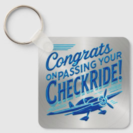 Gratulerar när du kör kontrollen! Nyckelkedja Nyckelring