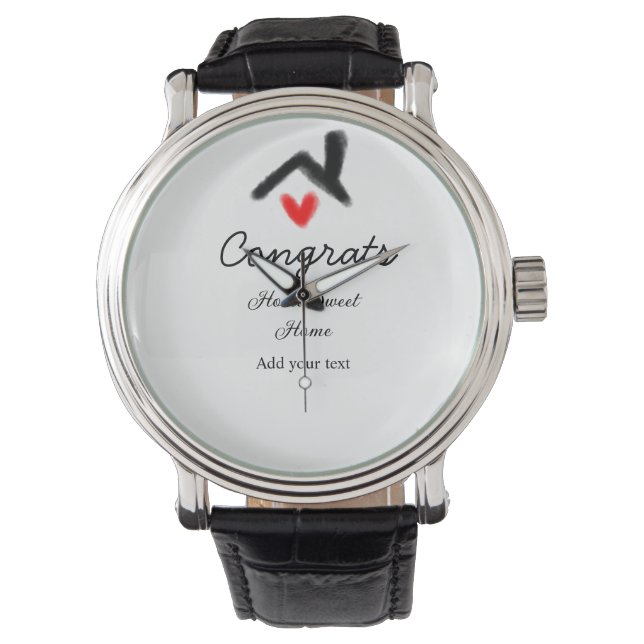 Gratulerar ny bosättningsägare vid invigningen av  armbandsur (Framsida)