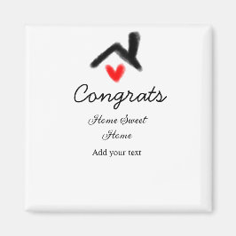 Gratulerar ny bosättningsägare vid invigningen av  magnet