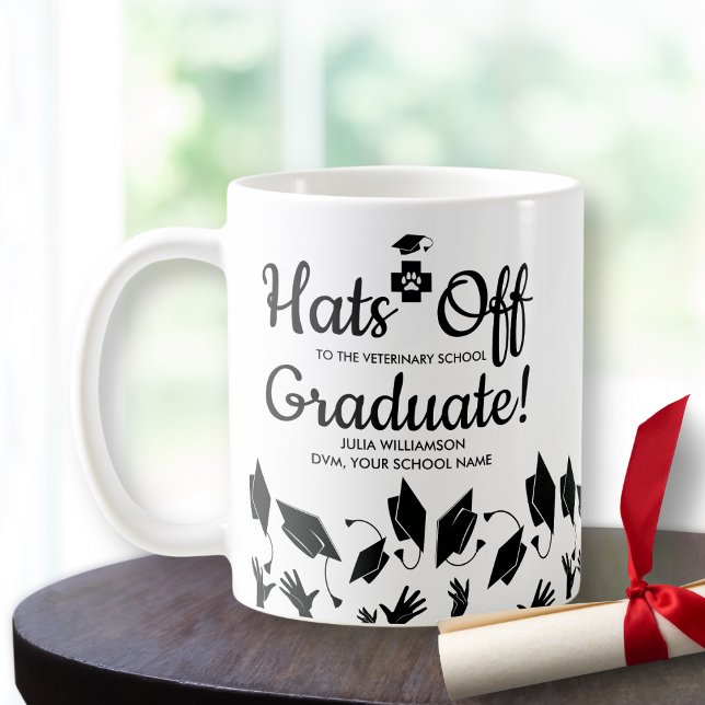 Gratulerar om DVM Studenten Gift för veterinärskol Kaffemugg (Skapare uppladdad)