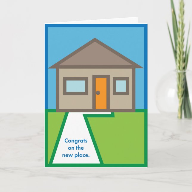 Gratulerar om Nya Ställe Kort (Framsida)