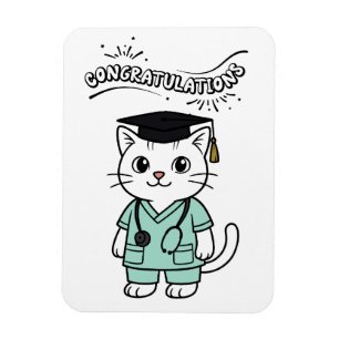 Gratulerar om utbildning av den bästa veterinären magnet