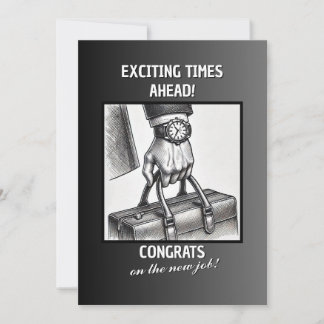 Gratulerar på det nya jobbet julkort