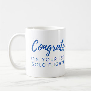 Gratulerar på din första solo - anpassade kaffemugg