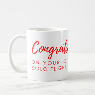 Gratulerar på din första solo - anpassade kaffemugg