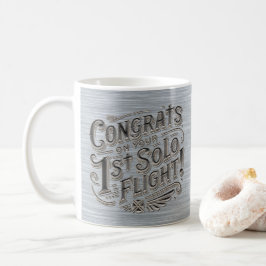 Gratulerar på din första Solo-flygkaffe Mugg