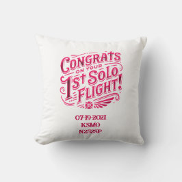 Gratulerar på din första Solo-flygning Kudde