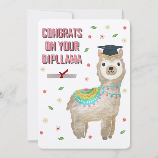 GRATULERAR PÅ DIPLLAMA! JULKORT (Framsida)