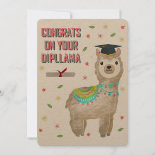 GRATULERAR PÅ DIPLLAMA! JULKORT
