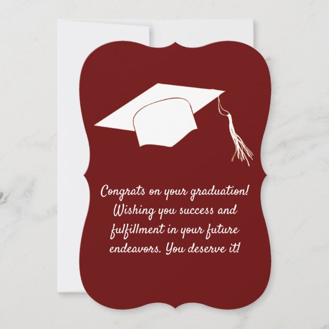 Gratulerar på ditt studenten-kort (Framsida)