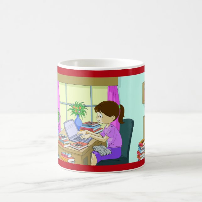 Gratulerar på doktorsgrad, lustigt Bokar, cute Gir Kaffemugg (Center)