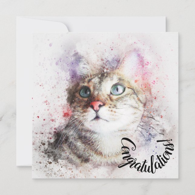 Gratulerar på Ny Husdjurskatt Kort (Framsida)