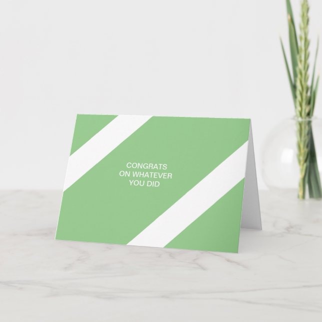 gratulerar på spelar ingen roll kort (Framsida)