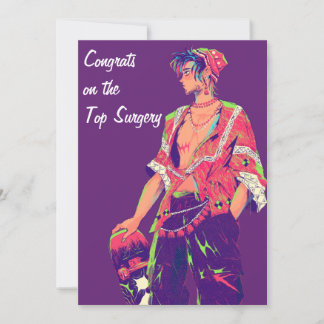 Gratulerar på Top Surgery FTM Julkort
