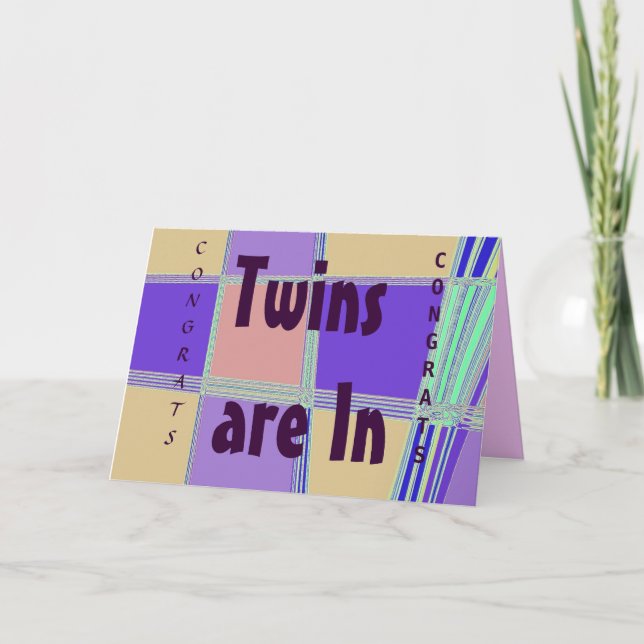 Gratulerar på Twillingarna Kort (Framsida)